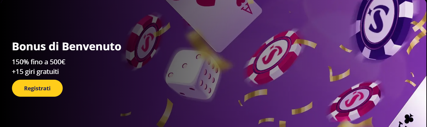 Bonus di benvenuto Casino Stellare